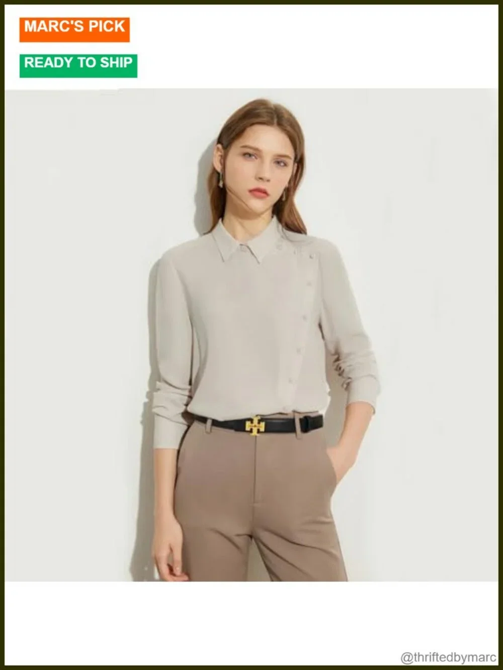 PU Leather Women's Belt with Metal Buckle for Jeans and Dress